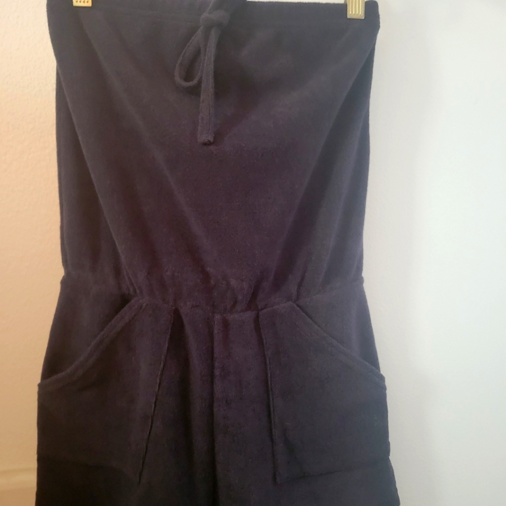 💖American Apparel navy blue Terry Cloth romper, size Small